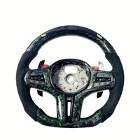 Volant chauffant à fond plat en fibre de carbone pour BMW Volante M40i X3 G01 M40i X4 M40i G02 M5 F10 F90 E60 E39 F91m8 F30 2020