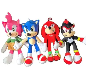 28cm Arrival toy the hedgehog Tails Knuckles Echidna Stuffed animals anime plush toys gift
