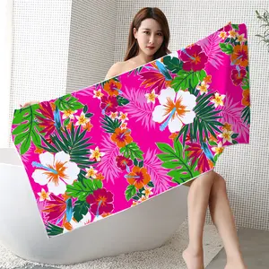 Cheap Manufacturer Customised Microfiber Printed Custom Beach Towel