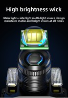 Lampe frontale LED rechargeable à zoom lumineux et capteur de mouvement, 10W, portable, durable, haute qualité, pour pêche et camping en extérieur