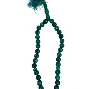 Meilleur Tasbih islamique vintage en résine ambre foncé, 99 perles, joli chapelet de prière musulman fait main avec pompon, bijoux pour cadeaux - Product Image 6