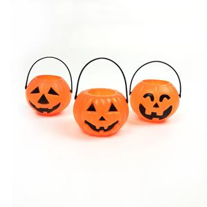 Cestas de Calabaza de Plástico Naranja para Niños, Personalizadas, Colgables, para Dulces, Regalos de Halloween, Venta al Por Mayor - Product Image 4
