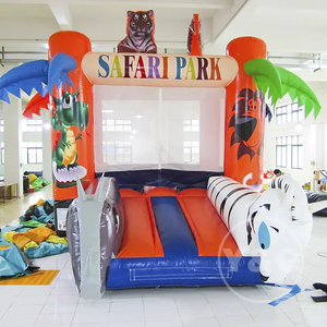 Combo gonflable Y&G avec toboggan |   <span class=keywords><strong>Château</strong></span> Gonflable Commercial Géant Thème Safari Animalier |   ISO, Combo <span class=keywords><strong>château</strong></span> gonflable - Product Image 4