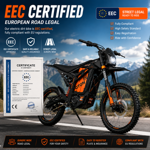 Factory Wholesale <b>72V</b> Hub Motor Dirt Bike 10KW Lithium <b>Battery</b> Adult Motorcycle 200kg Load for Outdoor Adventure - Product Image 2