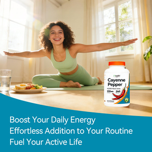 Compléments d'extrait de piment de Cayenne en capsules de capsaïcine à marque privée pour le soutien naturel du métabolisme et la vitalité quotidienne - Product Image 6