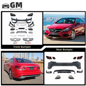Pour Mercedes-Benz <span class=keywords><strong>E200</strong></span> Coupé W207 AMG : Kit carrosserie à visser (pare-chocs avant/arrière, jupes latérales) avec découpes pour capteurs d'aide au stationnement - Product Image 2