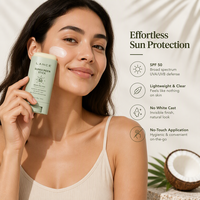 Stick solaire SPF 50 transparent OEM ODM à large spectre, application sans contact, résistant à l'eau, pour les sports de plein air et les voyages