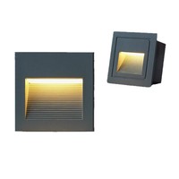Luminans lampu malam 3W kotak Mini bercahaya, lampu dinding LED tempel dinding tersembunyi untuk koridor tangga tangga