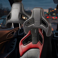Appuie-tête de voiture sport Orifix de qualité supérieure, en cuir PU, mousse froide, structure légère, SSCUS, ajustement universel