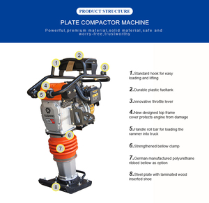เครื่องอัดแก๊สโซลีน Rammer,เครื่องอัดแบบสั่นสำหรับเ<span class=keywords><strong>ค</strong></span>รื่องจักรถนนแจ็คกระโดด<span class=keywords><strong>ส</strong></span>ูงที่สุด - Product Image 6