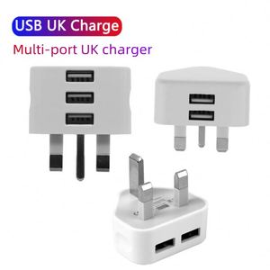 Best Selling 2.4A 2-port USB Travel Charger UK 3 Pin Android Fast Charger for iPhone 5 6 7 <b>8</b> 11 13 iPad - Product Image 3