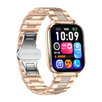 Montre connectée AK108 la plus récente 2026 de Direct Factory, écran IPS 1,82 pouces, appels Bluetooth, IPX8, fréquence cardiaque, SpO2, multisports, fitness, sommeil, calories, pour femmes, en silicone