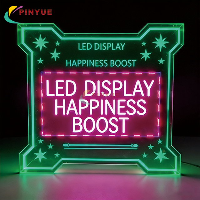 Custom Portable LED Digital Electronic Screen Bottle Presenter Restaurant Bar Night Club Clear Acrylic LED Light Display Racks