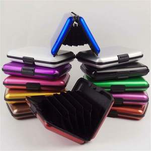 Portefeuille de cartes en aluminium coloré, étanche, pour cartes d'identité et de crédit, pour hommes et femmes - Product Image 3