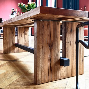 American Loft Retro Table à manger en bois massif Grande <span class=keywords><strong>planche</strong></span> Bureau pour la maison Longue <span class=keywords><strong>planche</strong></span> avec style rétro - Product Image 4