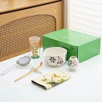 Geling OEM Céramique Matcha Chawan Bol Bec 2025 Hot Selling Matcha Accessoires Set Personnalisé avec Cuillère Matcha