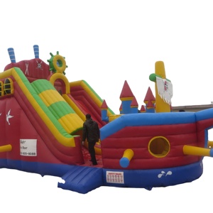 Castillo Inflable <span class=keywords><strong>de</strong></span> Barco Pirata <span class=keywords><strong>de</strong></span> Alta Calidad y Económico con Tobogán, Diversión al Aire Libre para Parques Deportivos o Palacios Urbanos - Product Image 3