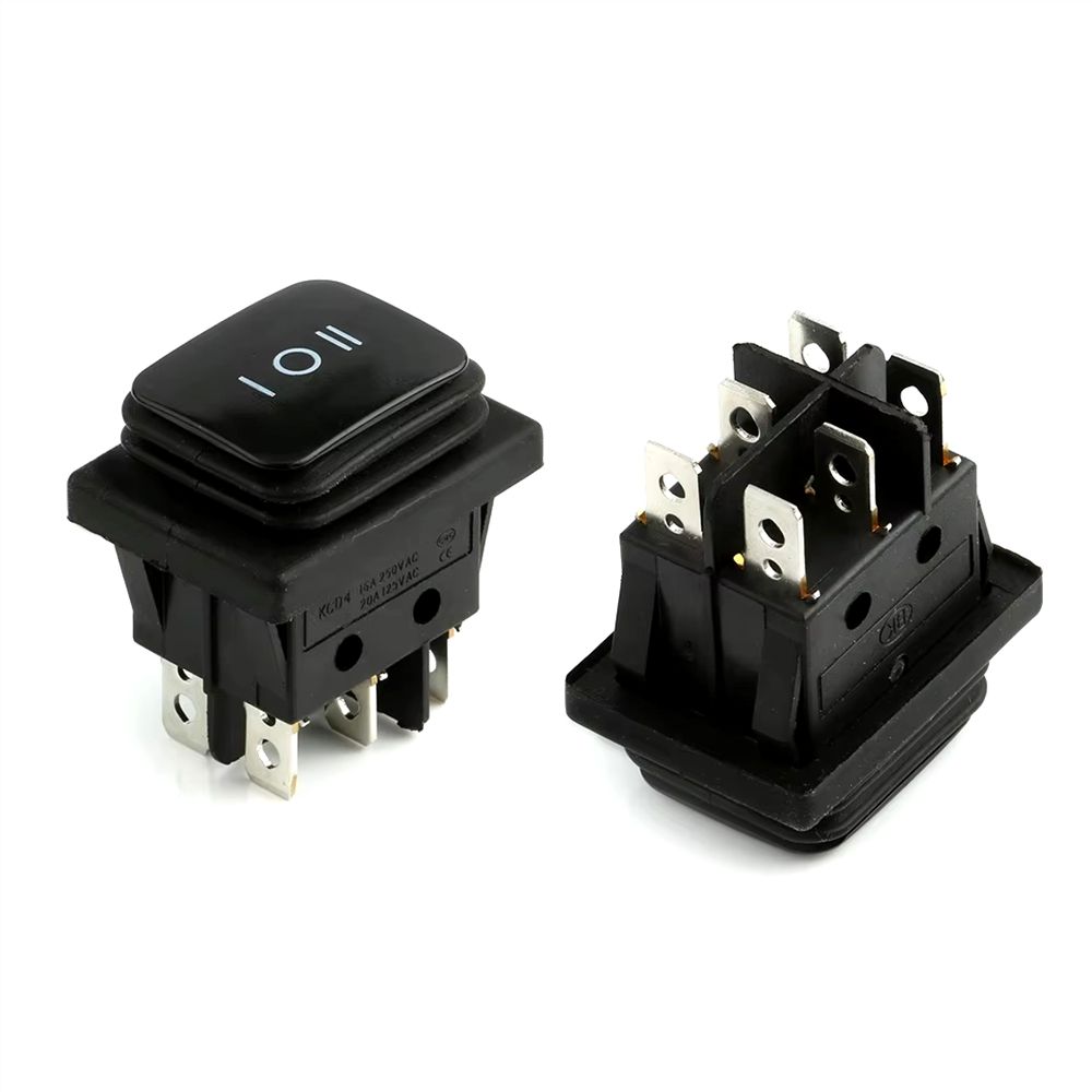 Commutateur à Bascule Avec Bouton Rouge Et étiquettes ON OFF | Vecteur