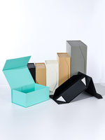 Caja de Regalo Magnética Plegable Tipo Libro con Papel Especial con Relieve, Disponible en Varios Tamaños