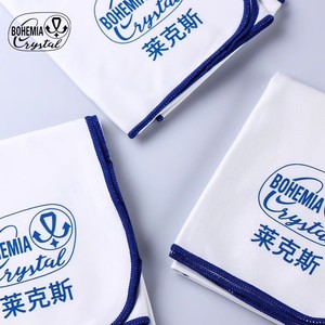 Bohemia Crystal Wine Glass Cleaning Cloth White Rectangle Absorbent Lint Free Drying Cloth For Ornaments - Product Image 5