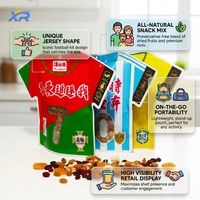 Sachet Doypack en plastique réutilisable, découpé à la forme de vêtements, forme spéciale maillot de football, pour l'emballage d'aliments et de snacks