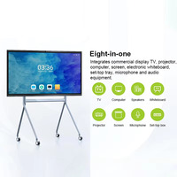 OEM 110 inç 4K LCD LED Düz Panel Akıllı Dijital Ekran İnteraktif Beyaz Tahta Elektronik Beyaz Siyah Tahta Okul Eğitimi için