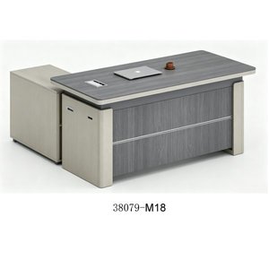 Escritorio Ejecutivo Moderno de Madera con Gabinete de Almacenamiento 38079-M16B, Muebles de Oficina Independientes - Product Image 2