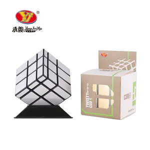 Yongjun YJ Lernspiel 3D Puzzle Spiegel Silber Gold würfel Cubos 3x3 für IQ Gehirn training
