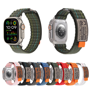 Correa Deportiva <span class=keywords><strong>de</strong></span> Nailon RYB al por Mayor <span class=keywords><strong>para</strong></span> Reloj <span class=keywords><strong>Apple</strong></span> Serie 11 10 9 8 7 6 5 4 49mm 45mm 46mm 44mm 42mm 41mm 38mm 42mm - Product Image 4