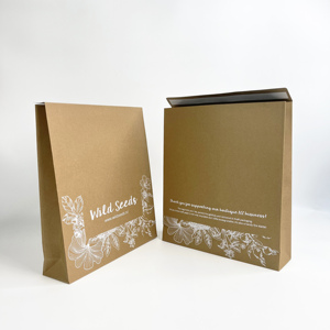 Custom Elegant Floral Printed Kraft Paper Bags - Eco-Friendly Self-Adhesive <b>Envelopes</b> Beautiful Shopping Bags - Product Image 5