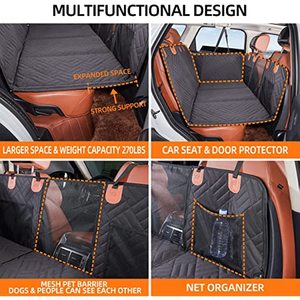 2024 hamaca plegable de lujo para perros patrón sólido lavable coche viaje y Camping Mat para mascotas y gatos asiento trasero cama para perros - Product Image 6