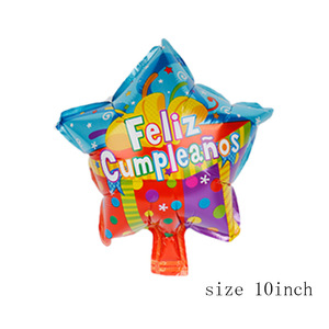 Venta al por mayor 10 pulgadas español corazón estrella cumpleaños película <span class=keywords><strong>de</strong></span> aluminio globo Día <span class=keywords><strong>DE</strong></span> LA <span class=keywords><strong>MADRE</strong></span> San Valentín fiesta decoración globo - Product Image 6