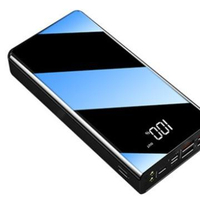 Batterie externe en plastique pleine écran grande capacité 30000 mAh avec affichage LED et sorties multi-ports 10W/22.5W – Japon