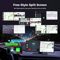 Nuevo Reproductor Multimedia Inalámbrico Portátil CarPlay Android Auto de 11 Pulgadas con Sistema Android 15, 2 GB + 64 GB, Netflix, YouTube