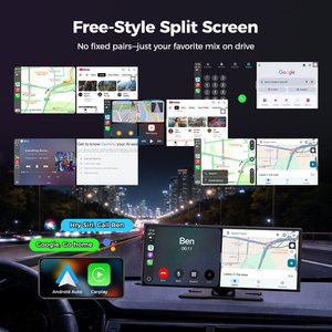 Écran portable sans fil CarPlay Android Auto 11 pouces, système Android 15, lecteur multimédia 2 Go + 64 Go, <span class=keywords><strong>Netflix</strong></span>, YouTube - Product Image 4