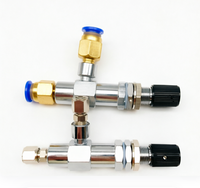 Valve à aiguille de précision spécifique à la chromatographie avec contrôle du débit, raccord rapide 6 mm, broche 3 mm / joint pagode personnalisé
