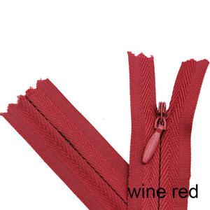 Haut <span class=keywords><strong>de</strong></span> gamme Invisible Nylon <span class=keywords><strong>fermeture</strong></span> éclair haute qualité larme tête longueur personnalisée fermer fin couleur pour femmes robe matelas randonnée sacs - Product Image 3