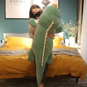 Coussin géant en peluche <span class=keywords><strong>dinosaure</strong></span>, oreiller de repos avec visage brodé et rembourrage suffisant pour la sieste au bureau et la détente à la maison - Product Image 4