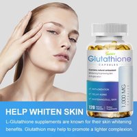 Capsules de glutathion végétaliennes à marque privée OEM/ODM, blanchiment de la peau, amélioration de l'immunité, complément alimentaire de qualité alimentaire pour adultes