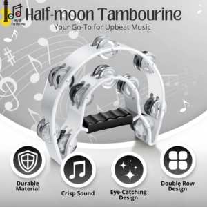 Diseño privado Precio más bajo con alta calidad 40 Pandereta Jingles Tambor de mano Pandereta educativa para niños para jardín de infantes - Product Image 6