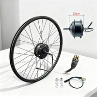 Kit de conversion E-Bike 20" 26" 27.5" - Moteur moyeu sans balais 36V/48V 350W à roue libre filetée, cadre en aluminium, roue arrière, directement de l'usine
