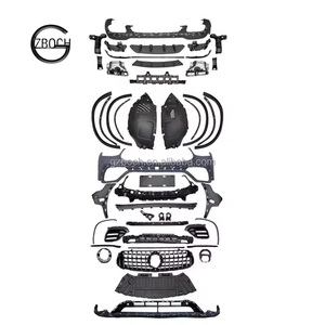 Kit de pare-chocs de voiture de haute qualité, pour Benz X253 GLC Class GLC63 <span class=keywords><strong>AMG</strong></span>, arc de roue, tuyau de protection avant et arrière - Product Image 1