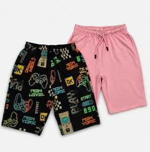 Shorts pour garçons Stockify de qualité supérieure avec 2 poches latérales et cordon réglable, shorts décontractés confortables pour enfants, pour la vente en gros - Product Image 4