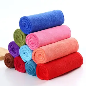 Microfiber 80%polyester 20% polyamide soft absorbent Custom napkin dish tea towel Solid Color bamboo kitchen towel roll