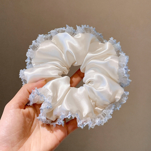 2026 Best Sales Light Luxury Blue and White <b>Sweet</b> Hair Tie Simple Niche Design Women's Hair Ties Fashion Wholesale Headwear - Product Image 2