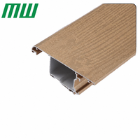 Profilés en aluminium robustes pour portes et fenêtres coulissantes, cadre d'extrusion, profil architectural thermolaqué avec service de découpe