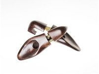 Embauchoirs en bois vintage haut de gamme à deux tubes, réglables et réparables, pour grandes pointures, en promotion