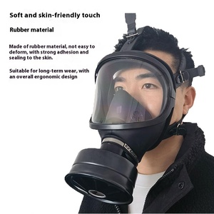 Mf14 masker Gas silikon wajah penuh, dekorasi bahan kimia pestisida <span class=keywords><strong>Respirator</strong></span> kualitas tinggi masker Gas api cat semprot formaldehida - Product Image 3