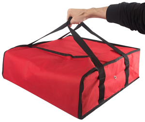Red Striped Insulated Shipping <strong>Bags</strong> for 3 <strong>Pizzas</strong> 20x20x6 Food <strong>Bag</strong> <strong>Delivery</strong> Personal or Professional Use - Product Image 3