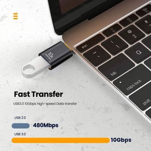 <b>USB</b> 3.0 <b>to</b> <b>Type</b> <b>C</b> <b>Adapter</b> 10A OTG <b>USB</b> <b>C</b> Male <b>to</b> <b>USB</b> Female Converter Fast Charging for Laptop Mobile Phones - Product Image 3